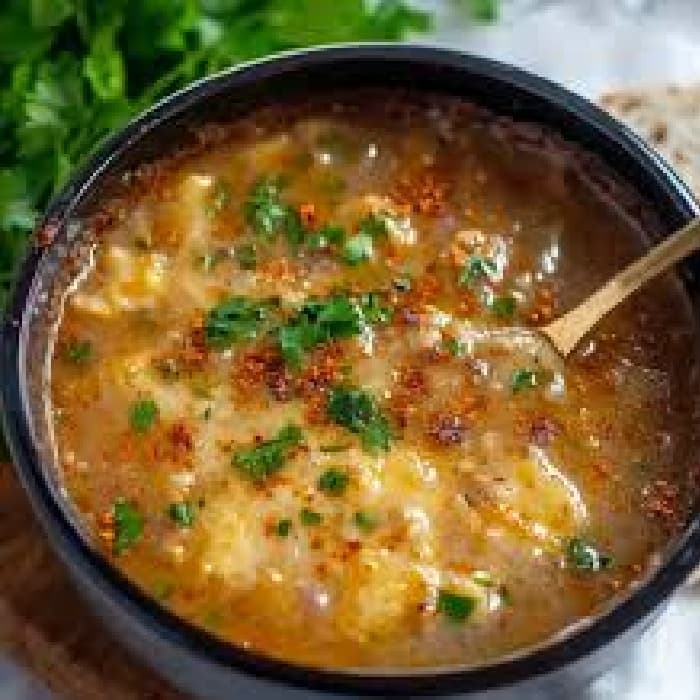 Chorba Hamra bel Frik (Algerian Lamb, Tomato, and Freekeh Soup)